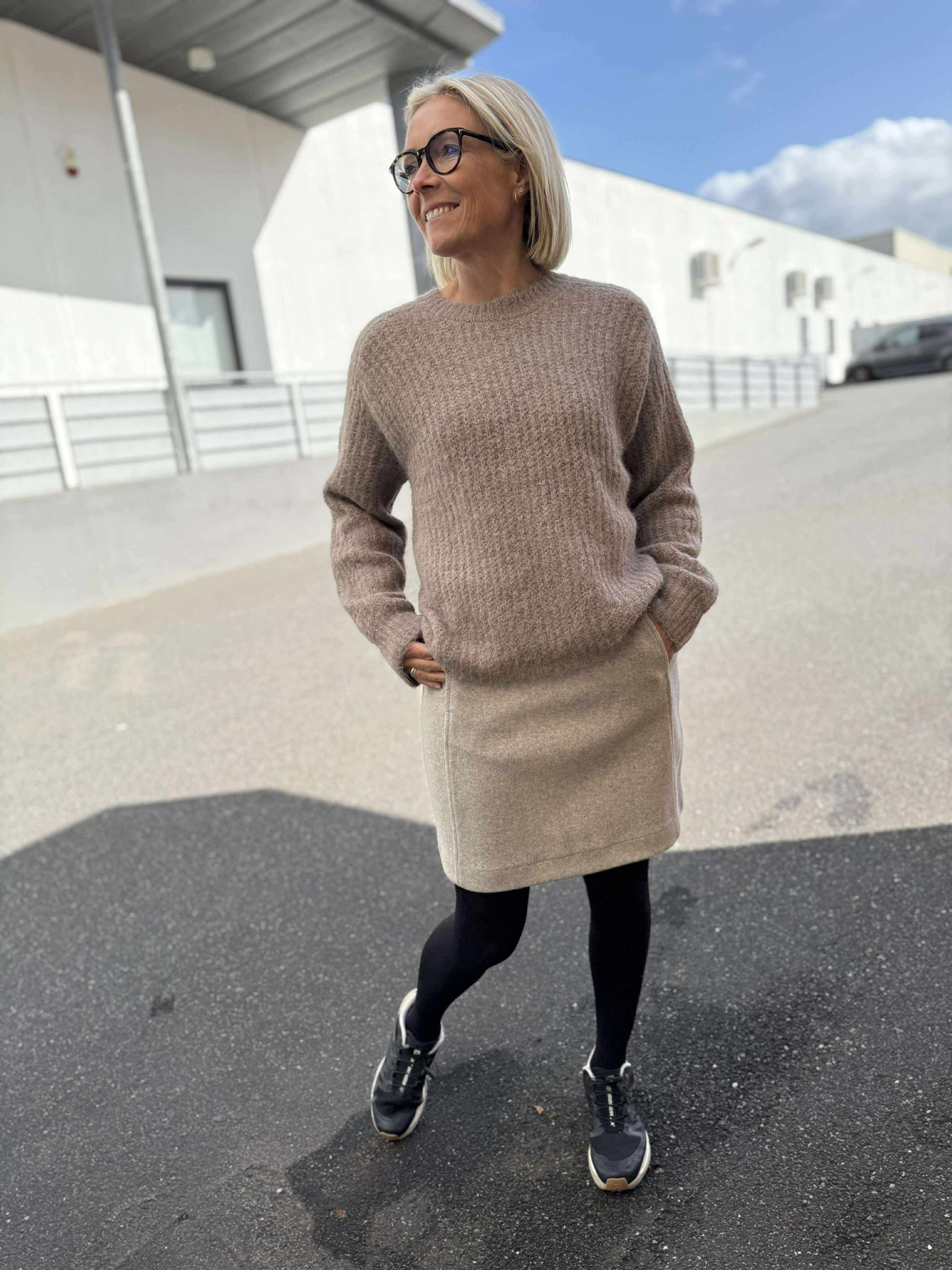 PCCLEO Pullover - Greige